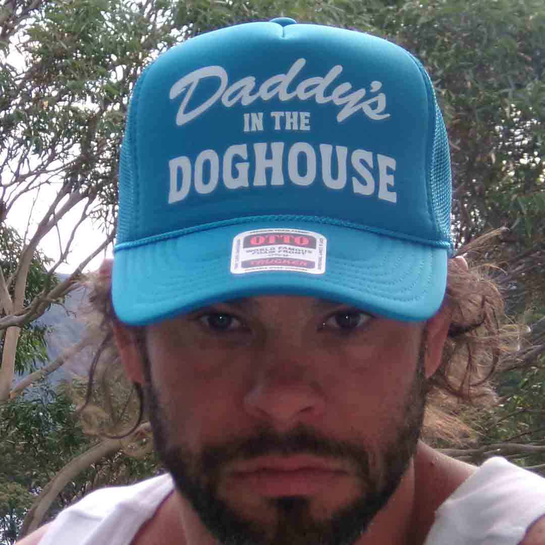 Daddy's in the Dog House Trucker Cap - Blue
