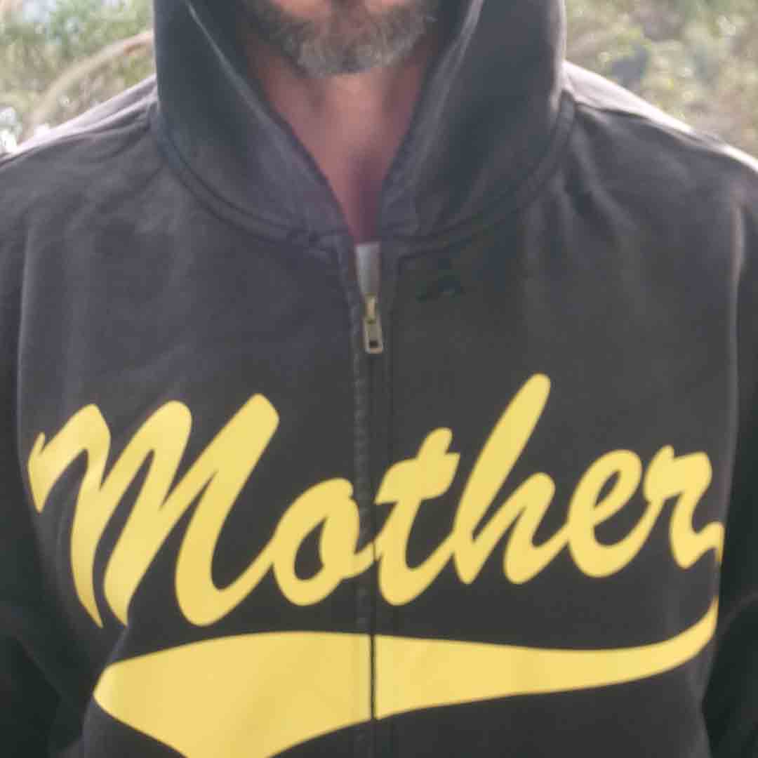 Mother Zip Hoodie - Black