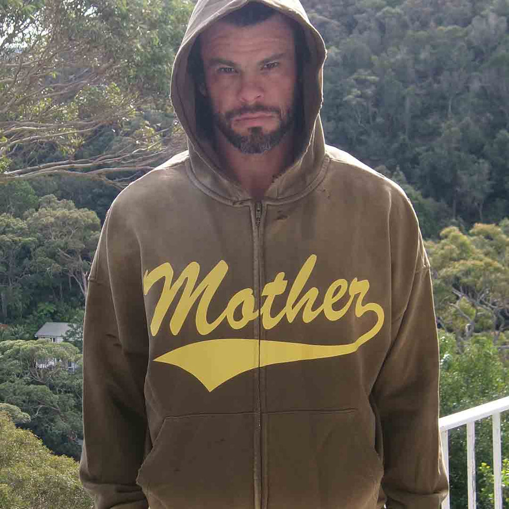 Mother Zip Hoodie - Olive