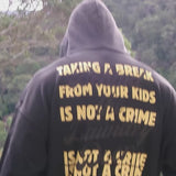 Mother Zip Hoodie - Black